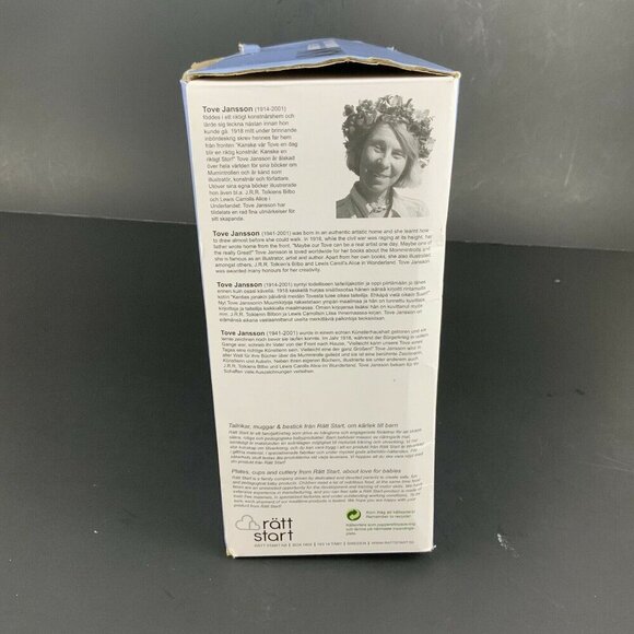 Moomin Mumin 3 Piece Childrens Tableware Set Plate Bowl Sippy Cup Non Slip Bases - Picture 10 of 12